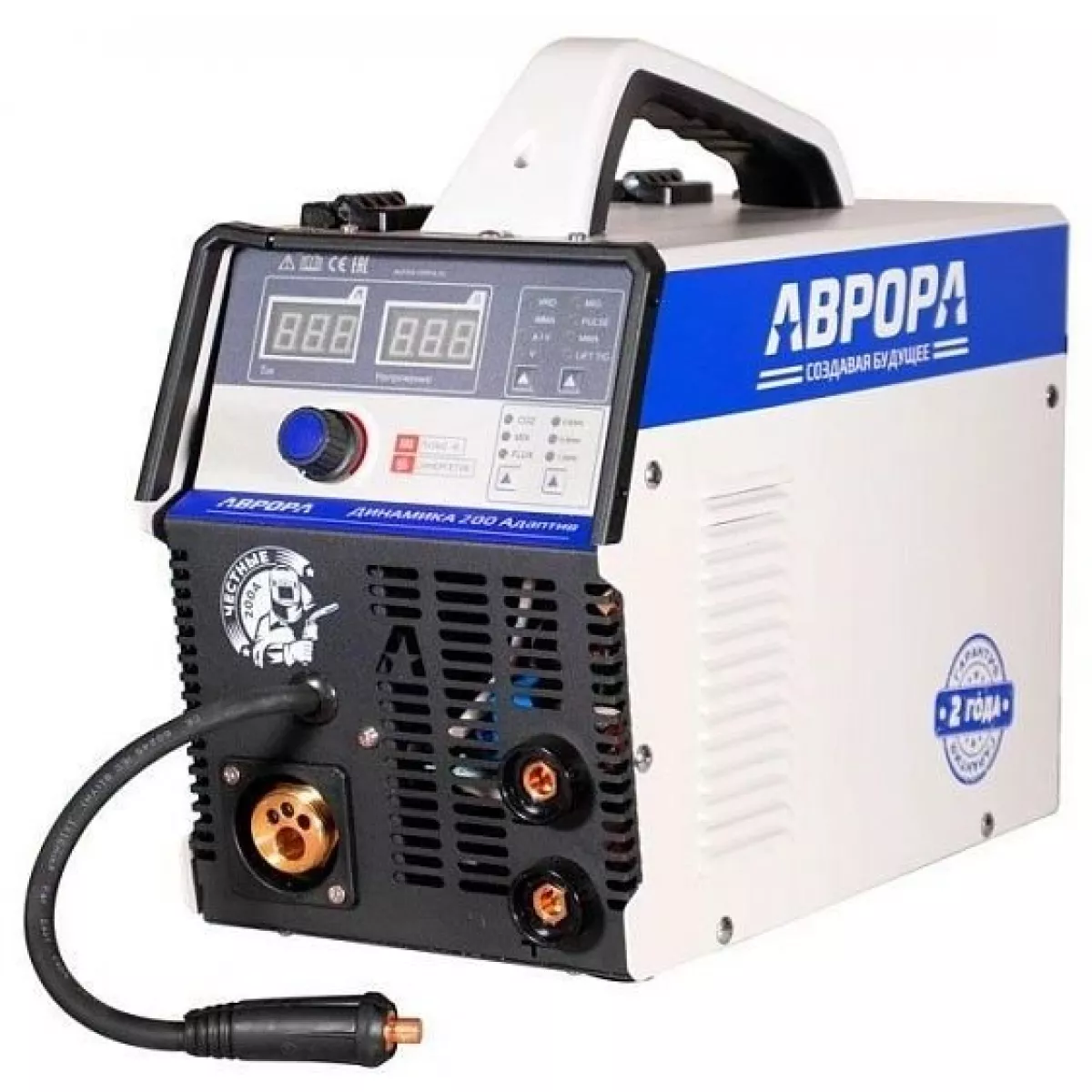 Сварочный полуавтомат Аврора Динамика 200 АДАПТИВ ПУЛЬС (Цвет: Gray/Blue)
