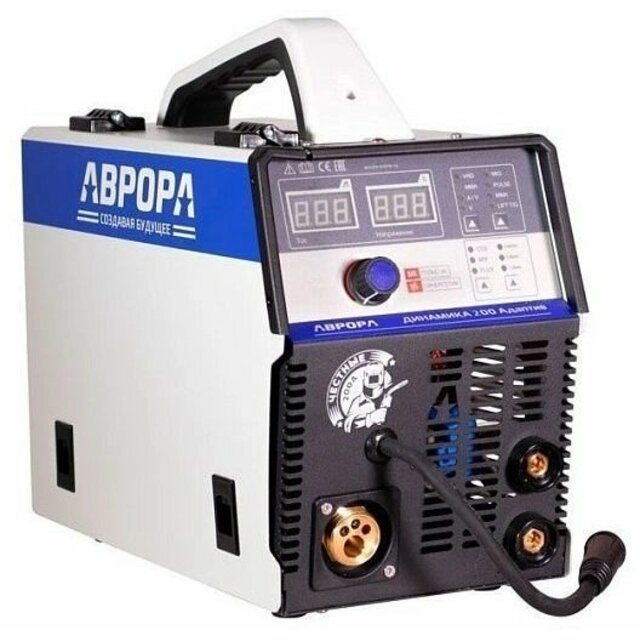 Сварочный полуавтомат Аврора Динамика 200 АДАПТИВ ПУЛЬС (Цвет: Gray / Blue)