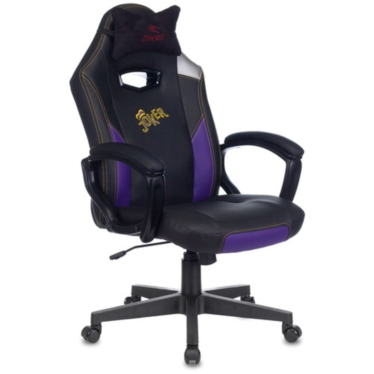 Кресло игровое Zombie HERO JOKER (Цвет: Black / Purple)