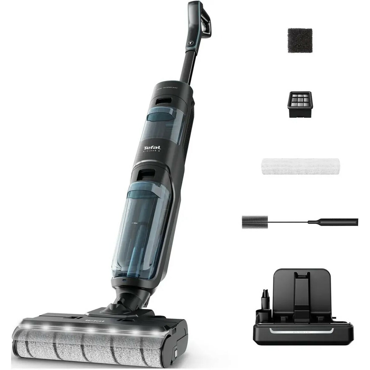 Пылесос моющий Tefal X-Clean 5 GF5555F0 (Цвет: Gray / Black)