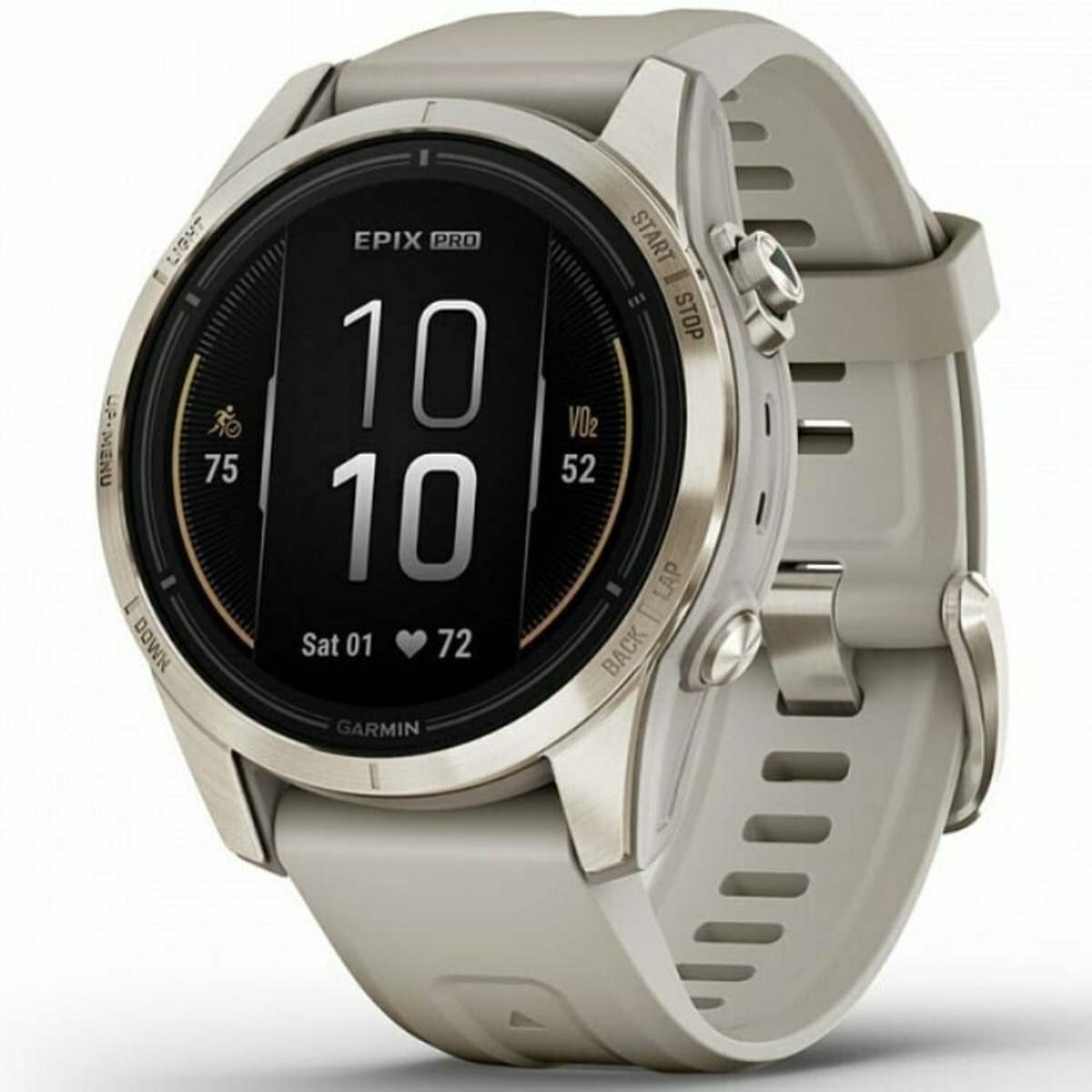 Умные часы Garmin Epix Pro (Gen 2) Sapphire 42mm (Цвет: Soft Gold)