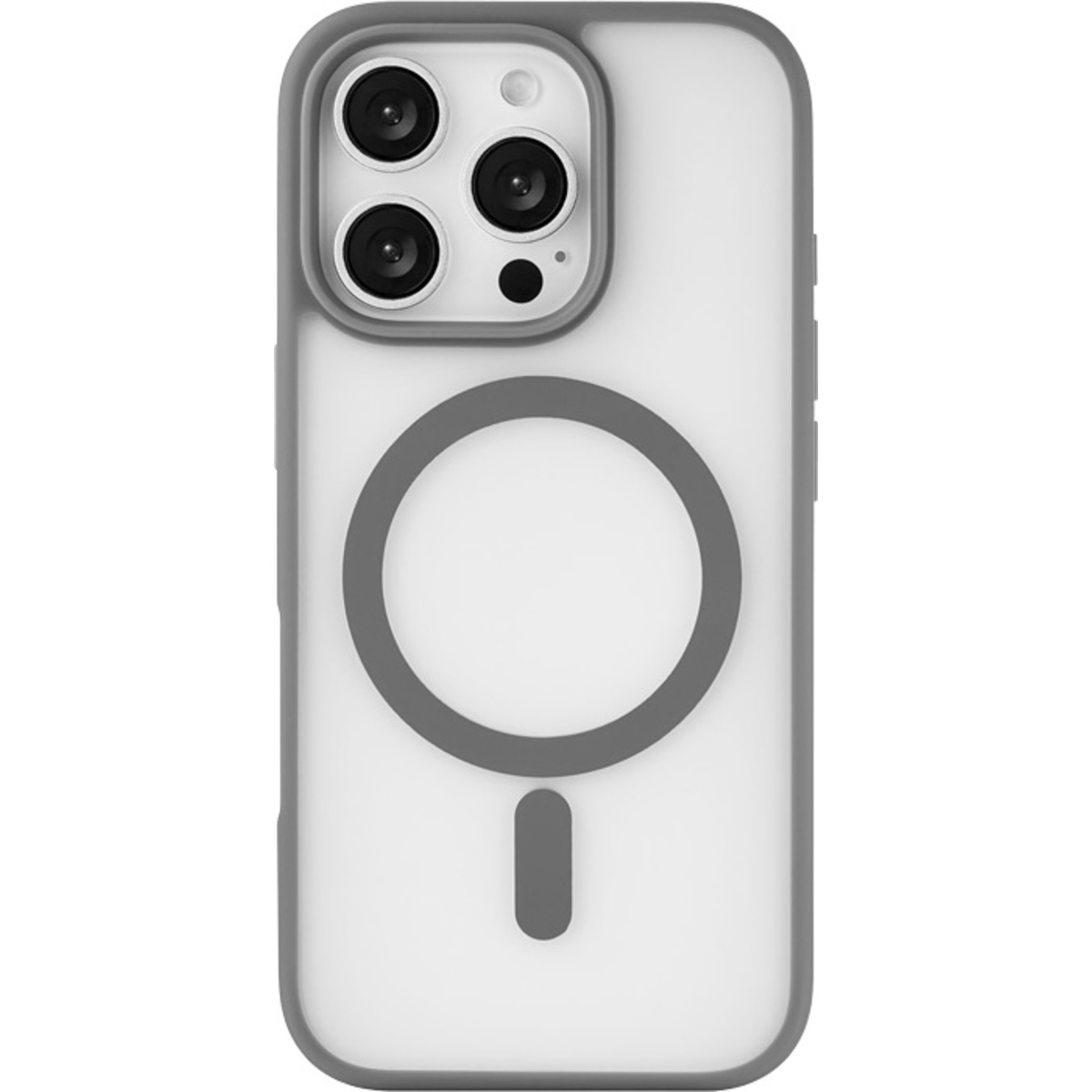 Чехол-накладка uBear Cloud Mag Case для смартфона Apple iPhone 16 Pro (Цвет: Grey)