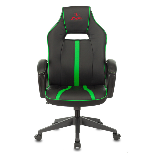 Кресло игровое Zombie A3 (Цвет: Black/Green)