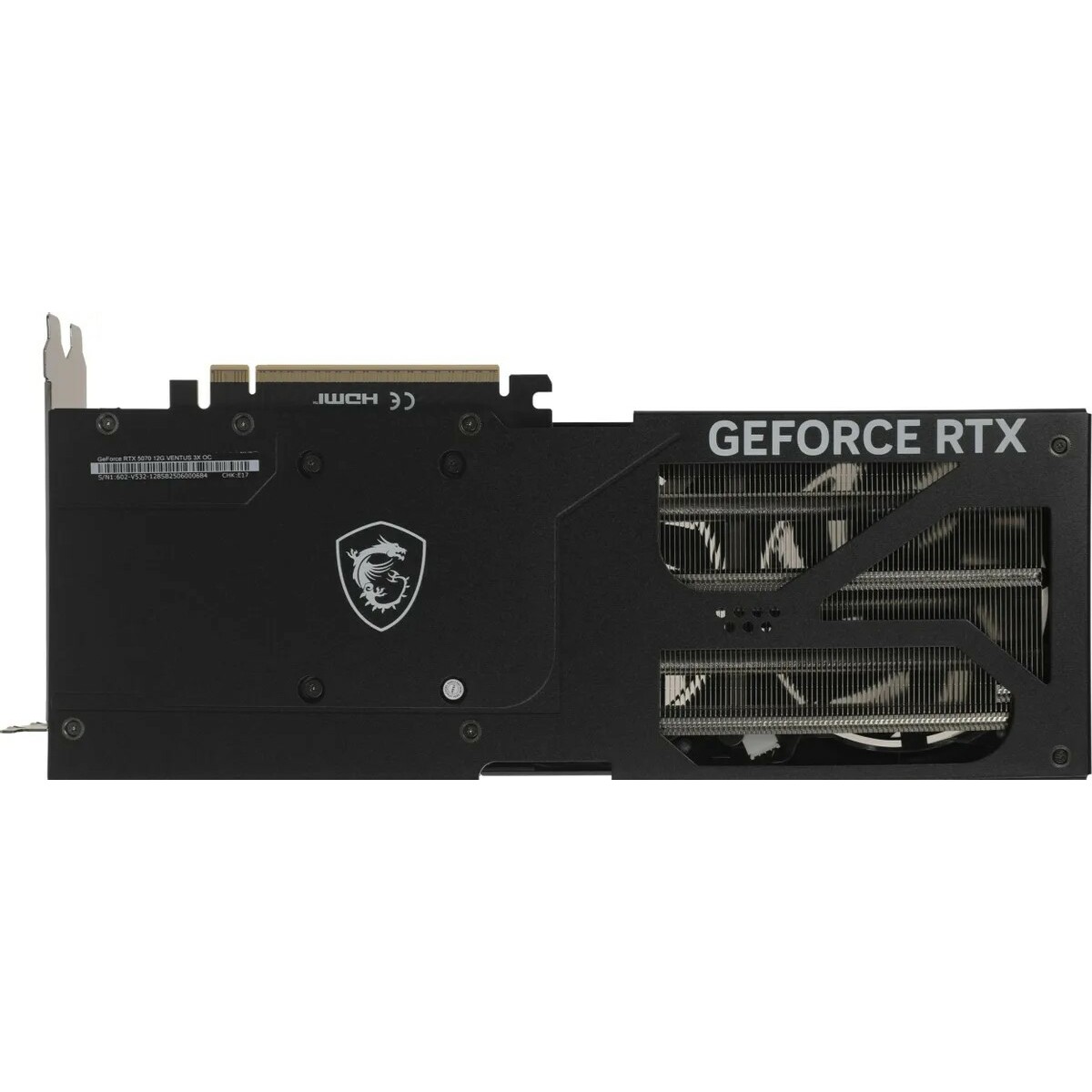 Видеокарта MSI GeForce RTX 5070 VENTUS 3X OC 12Gb 