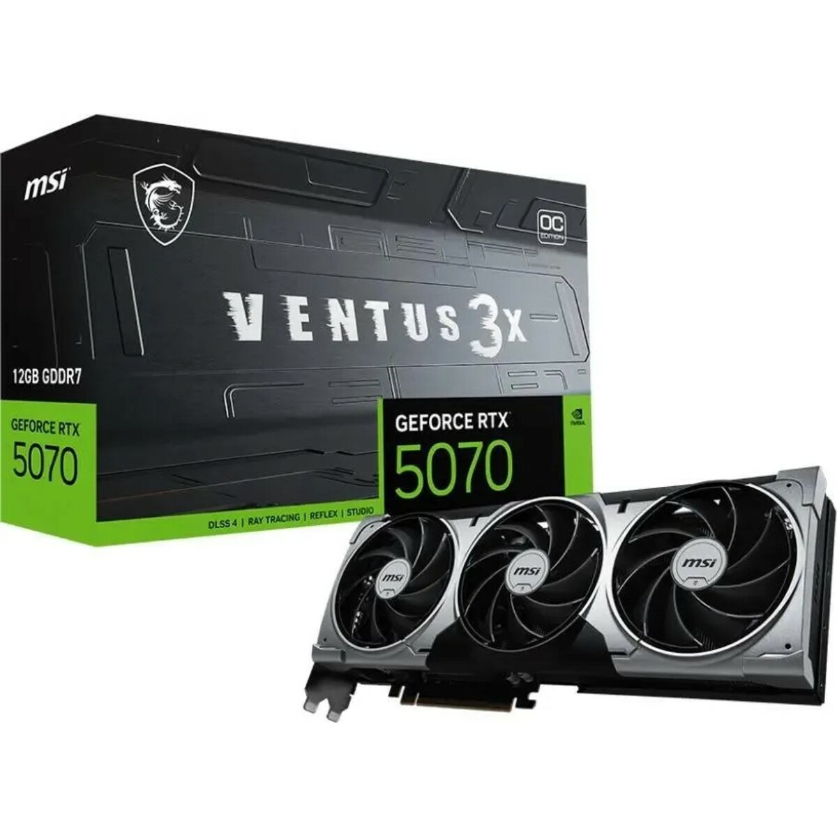 Видеокарта MSI GeForce RTX 5070 VENTUS 3X OC 12Gb 