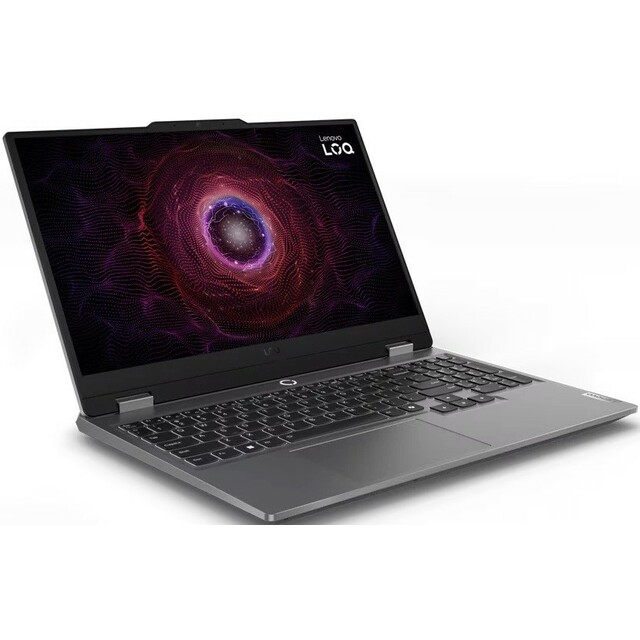 Ноутбук Lenovo LOQ 15ARP9 (Ryzen 7 7435HS/24Gb DDR5/SSD512Gb/NVIDIA GeForce RTX 4050 6Gb/15.6 /noOS/Luna Gray) (83JC005ERK)
