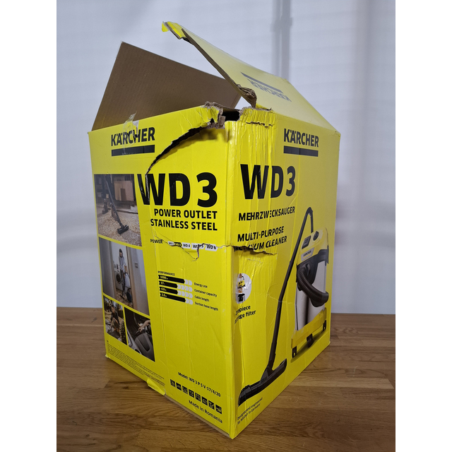 Строительный пылесос Karcher WD 3 P S V-17 / 4 / 20 (Цвет: Yellow)