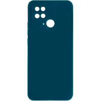Чехол-накладка Borasco MicroFiber Case для смартфона Xiaomi Redmi 10C (Цвет: Blue)