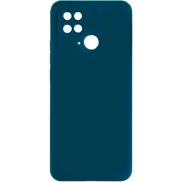 Чехол-накладка Borasco MicroFiber Case для смартфона Xiaomi Redmi 10C (Цвет: Blue)