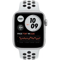 Apple Watch SE 44mm Aluminum Case with Nike Sport Band (Цвет: Platinum/Black)