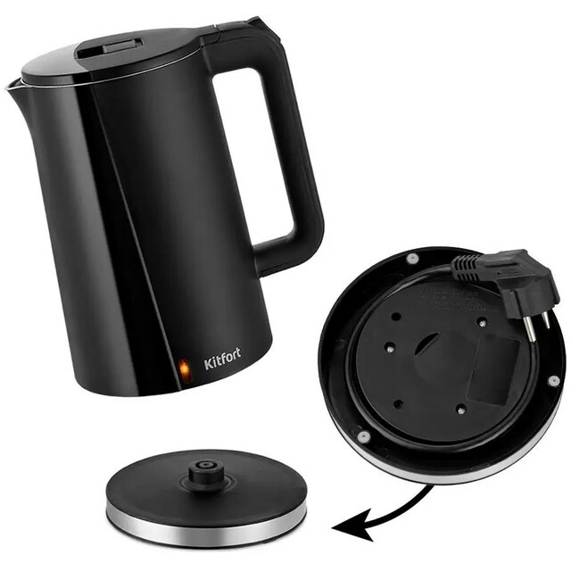 Чайник электрический Kitfort КТ-6612-1, черный