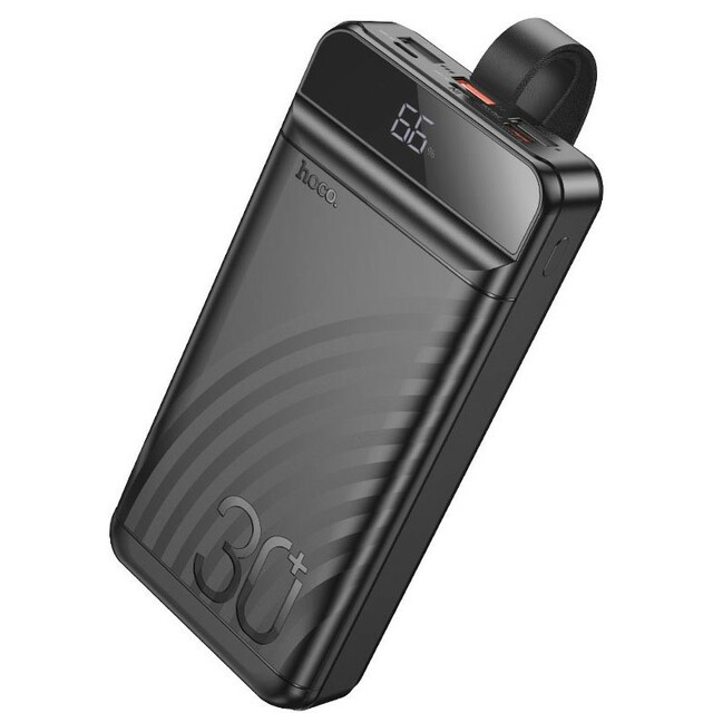 Внешний аккумулятор Hoco J123B Element 30000mAh, черный Внешний аккумулятор Hoco J123B Element 30000mAh, черный