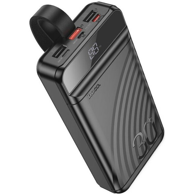 Внешний аккумулятор Hoco J123B Element 30000mAh, черный Внешний аккумулятор Hoco J123B Element 30000mAh, черный