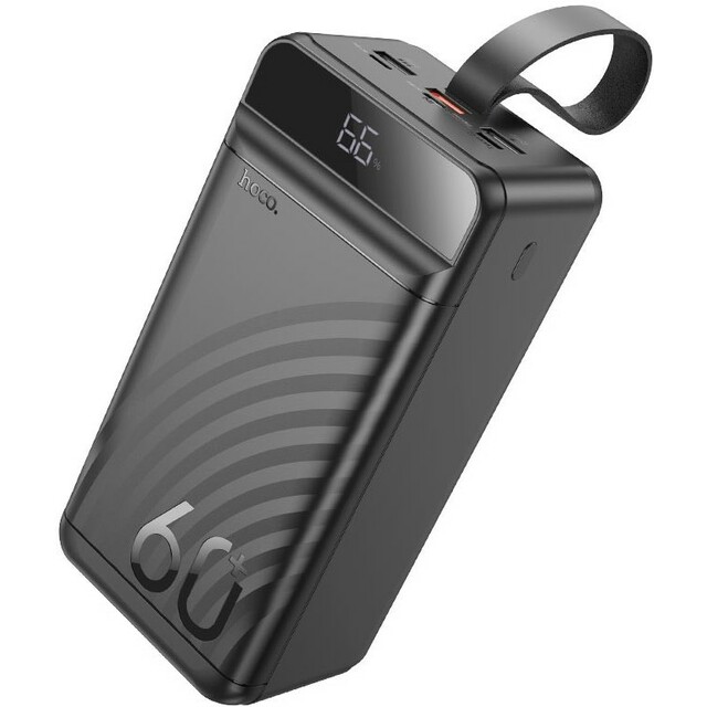 Внешний аккумулятор Hoco J123C Element 60000mAh, черный Внешний аккумулятор Hoco J123C Element 60000mAh, черный