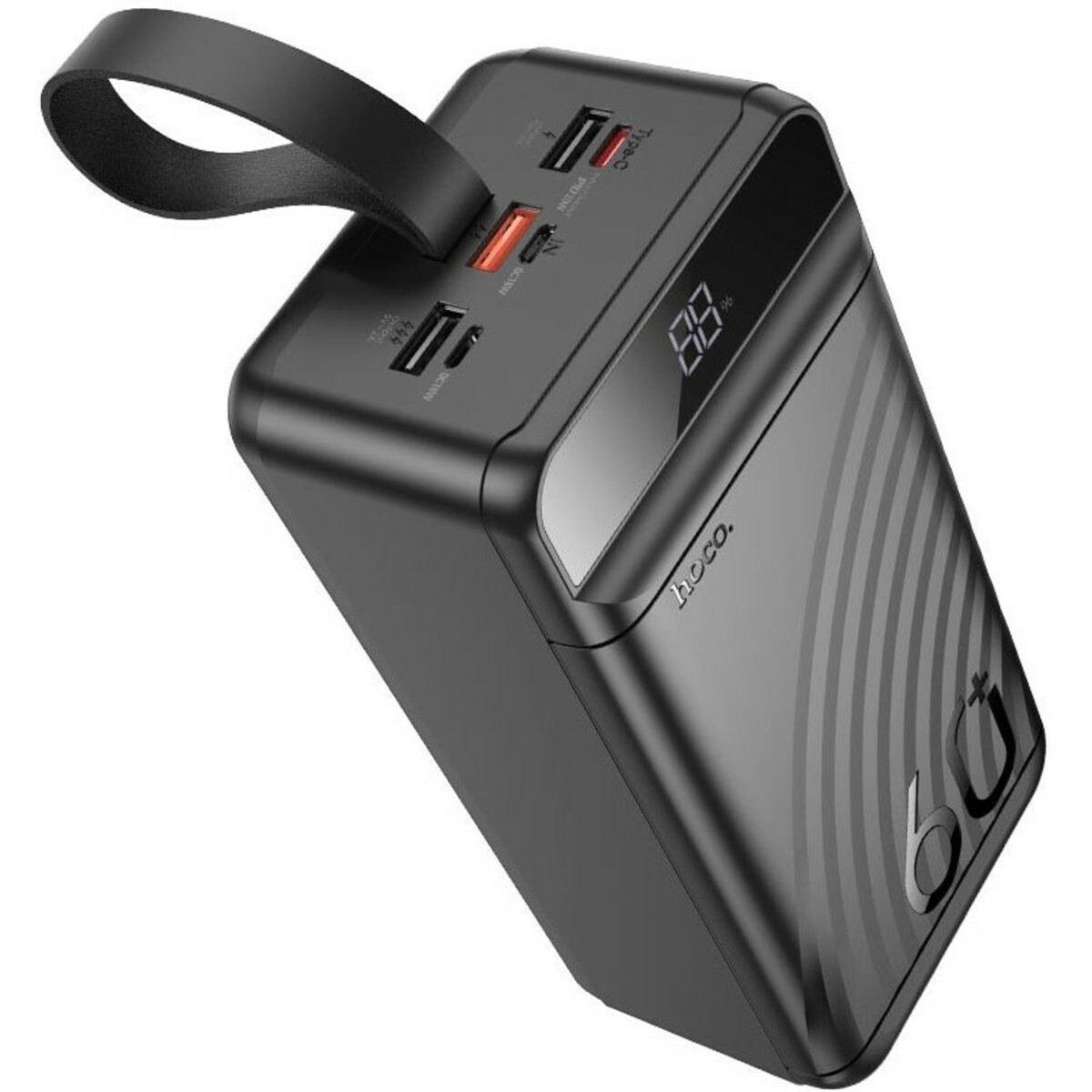 Внешний аккумулятор Hoco J123C Element 60000mAh, черный 