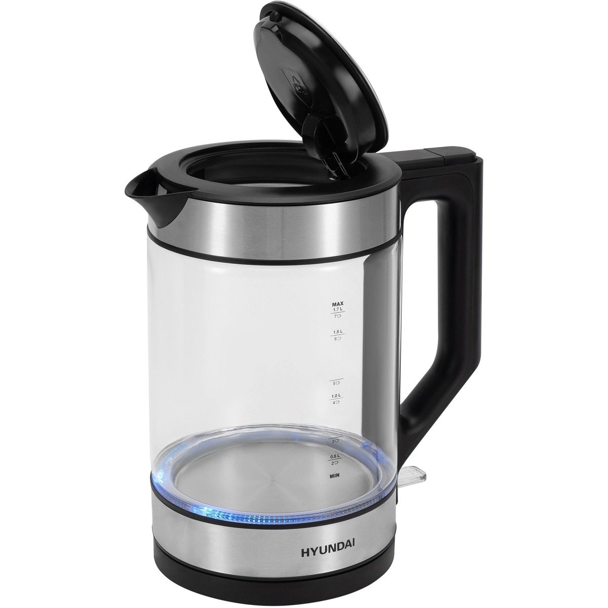 Чайник Hyundai HYK-G3509 (Цвет: Silver/Black)