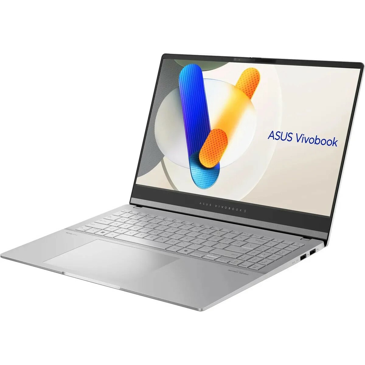 Ноутбук Asus VivoBook S15 M5506NA-MA013 (AMD Ryzen 5 7535HS 3.3Ghz / 16Gb LPDDR5x / SSD 1Tb / AMD Radeon / OLED / 3K (2880x1620) / noOS / silver / WiFi / BT / Cam) 