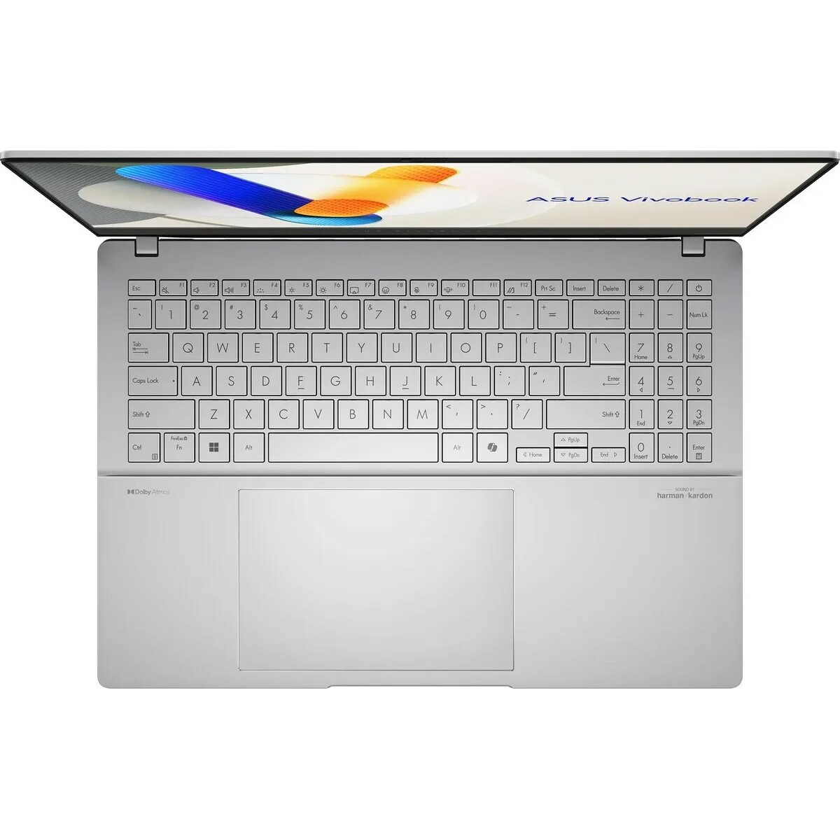 Ноутбук Asus VivoBook S15 M5506NA-MA013 (AMD Ryzen 5 7535HS 3.3Ghz / 16Gb LPDDR5x / SSD 1Tb / AMD Radeon / OLED / 3K (2880x1620) / noOS / silver / WiFi / BT / Cam) 