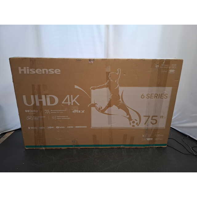 Телевизор Hisense 75" 75A6N, черный