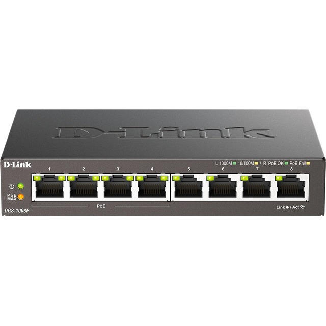 Коммутатор D-Link DGS-1008P / F3A