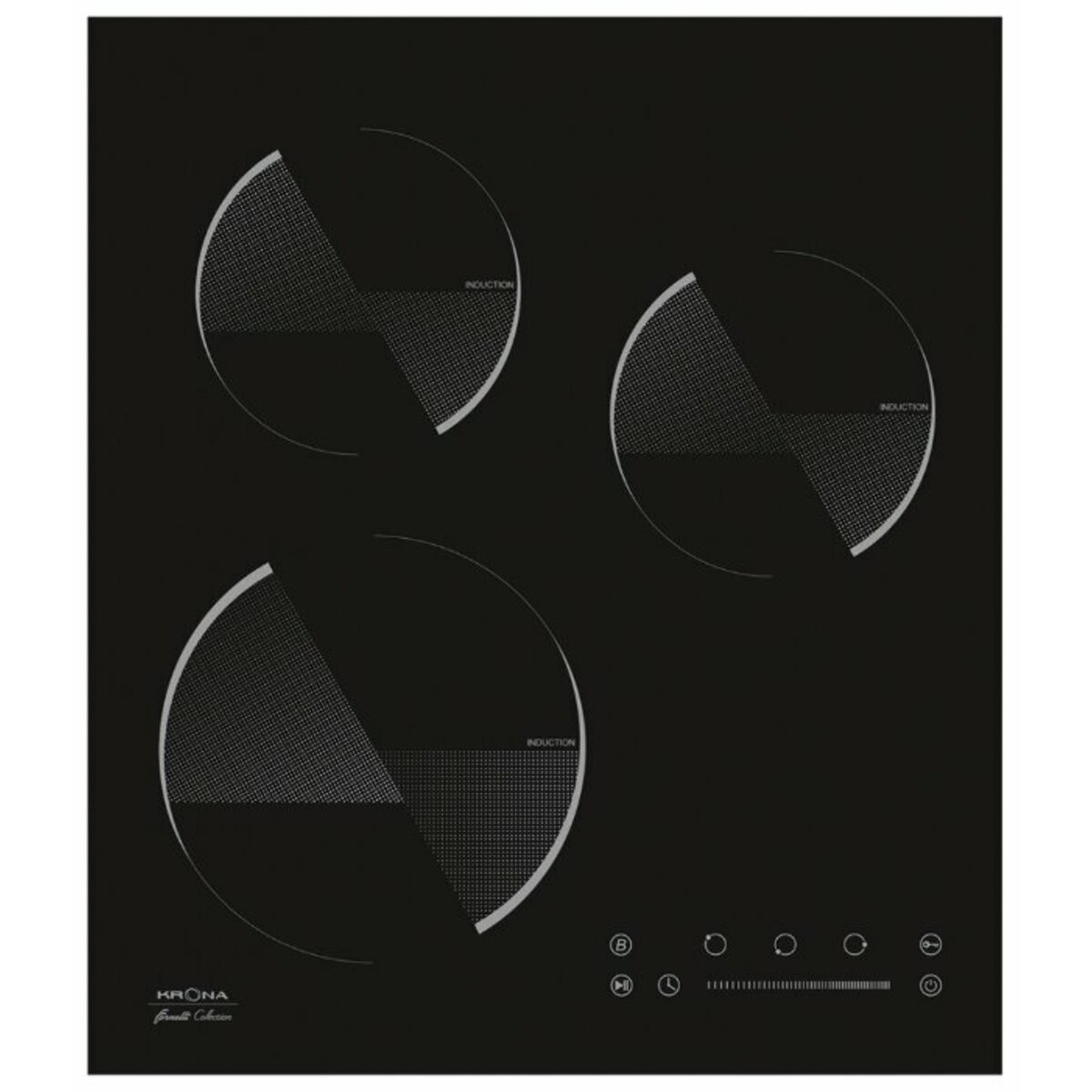 Варочная панель Krona Ombra 45 (Цвет: Black)