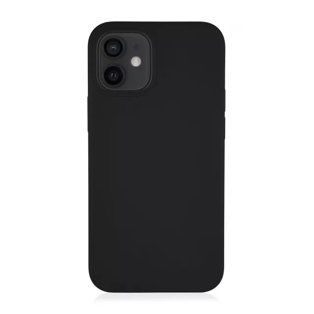 Чехол-накладка VLP Silicon Case для смартфона iPhone 12 Mini, черный