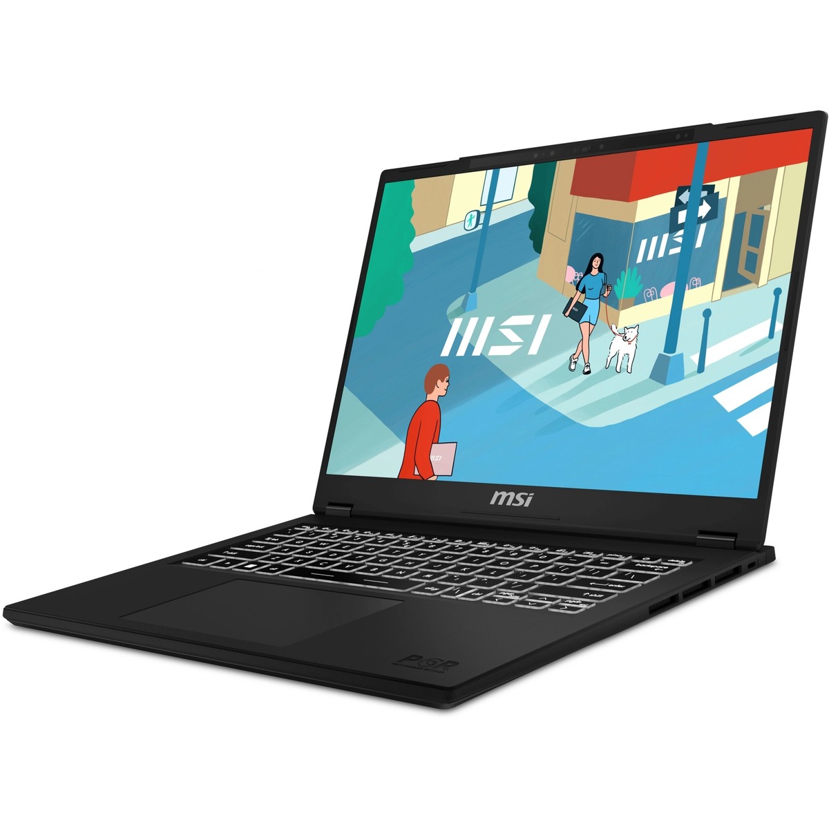 Ноутбук MSI Modern 14 H D13MG-088XRU Core i5 13420H 16Gb SSD512Gb Intel Iris Xe graphics 14 IPS FHD+ (1920x1200) Free DOS black WiFi BT Cam (9S7-14L112-088)