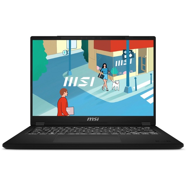 Ноутбук MSI Modern 14 H D13MG-088XRU Core i5 13420H 16Gb SSD512Gb Intel Iris Xe graphics 14 IPS FHD+ (1920x1200) Free DOS black WiFi BT Cam (9S7-14L112-088)