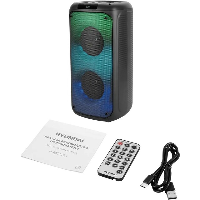 Музыкальный центр Hyundai H-MC1231, черный Музыкальный центр Hyundai H-MC1231, черный