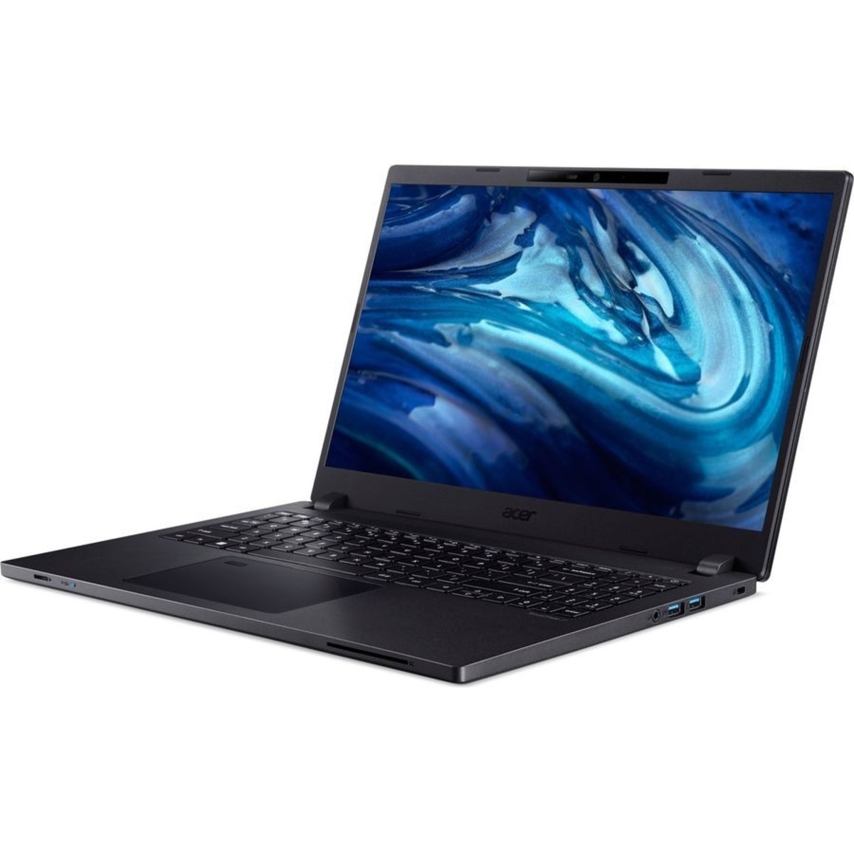 Ноутбук Acer TravelMate P2 TMP215-54 Core i5 1235U 8Gb SSD256Gb Intel Iris Xe graphics 15.6 IPS FHD (1920x1080) / ENGKBD Windows 11 Professional black WiFi BT Cam (NX.VVSEK.00D)
