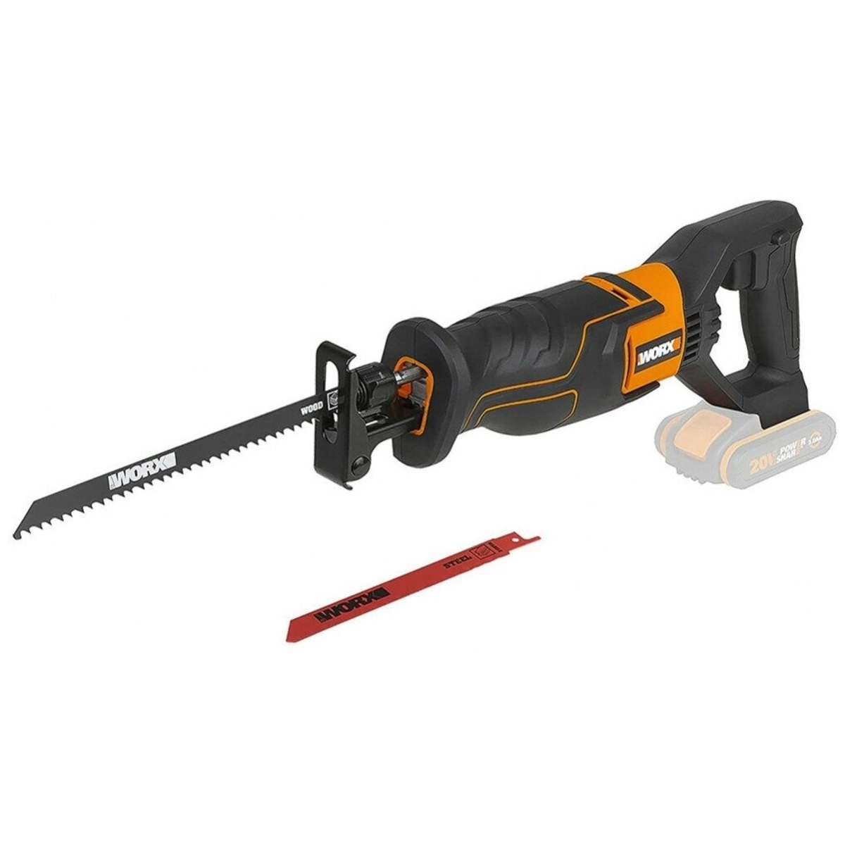 Сабельная пила WORX WX500.9 (Цвет: Black / Orange)