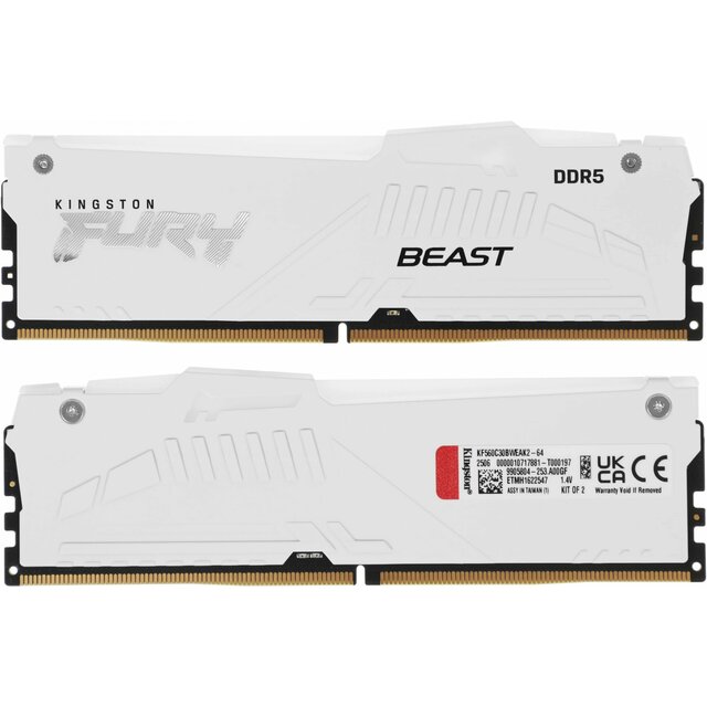 Память DDR5 2x32GB 6000MHz Kingston KF560C30BWEAK2-64 Память DDR5 2x32GB 6000MHz Kingston KF560C30BWEAK2-64