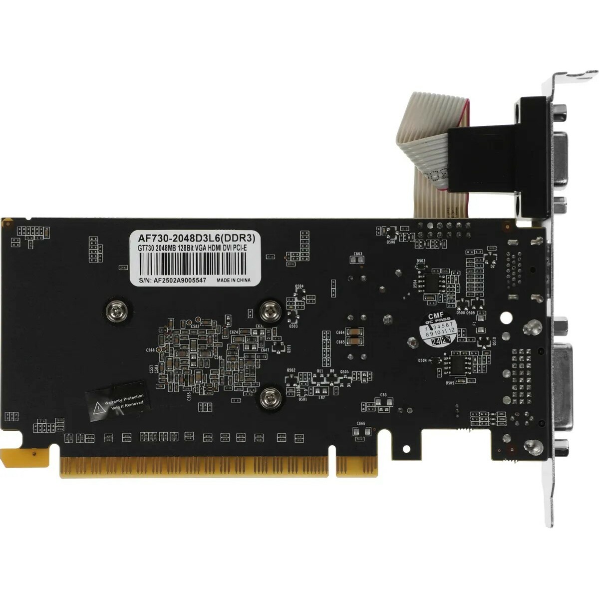Видеокарта AFOX GeForce GT 730 2Gb (AF730-2048D3L6)