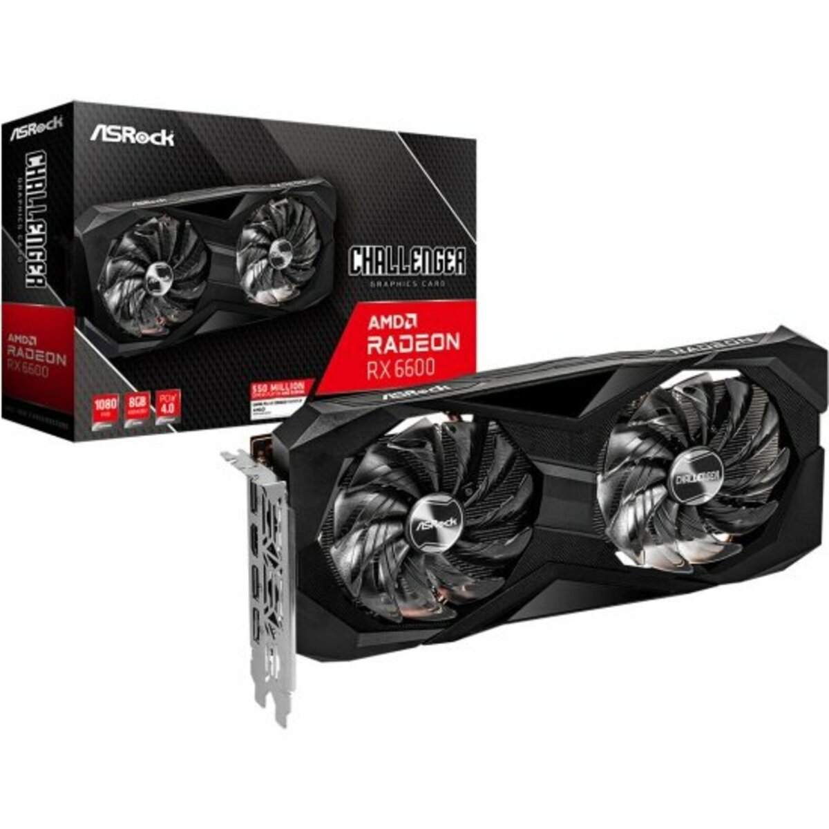 Видеокарта ASRock Radeon RX 6600 Challenger D 8Gb (RX6600 CLD 8G)