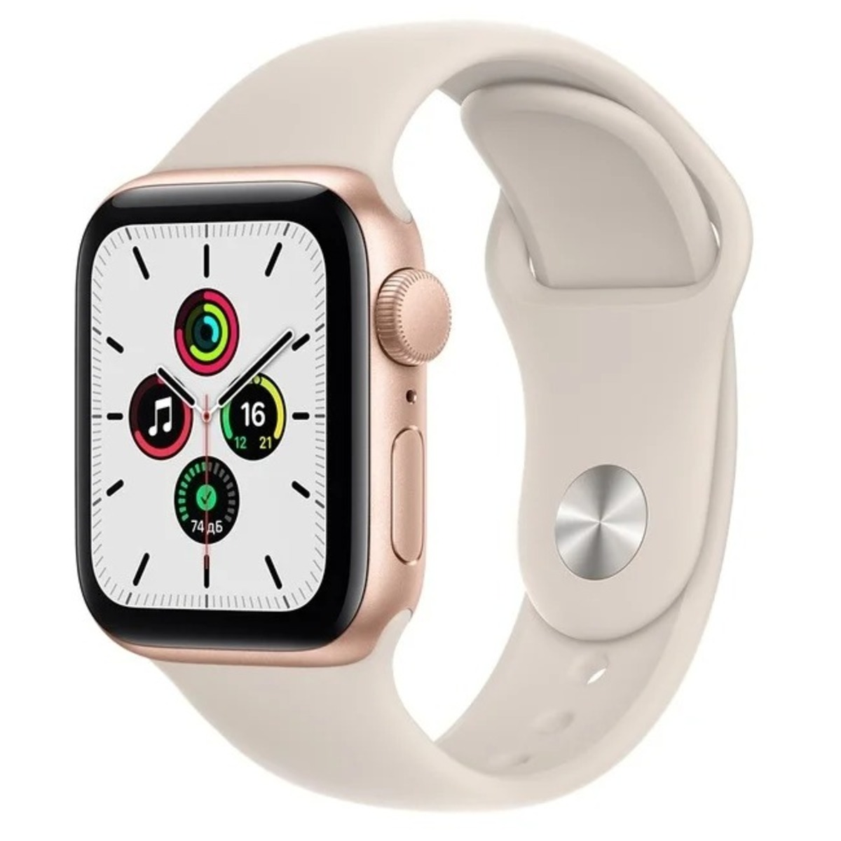 Умные часы Apple Watch SE 40mm Aluminum Case with Sport Band (Цвет: Gold / Starlight)