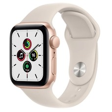 Умные часы Apple Watch SE GPS 40mm Aluminum Case with Sport Band (Цвет: Gold/Starlight)