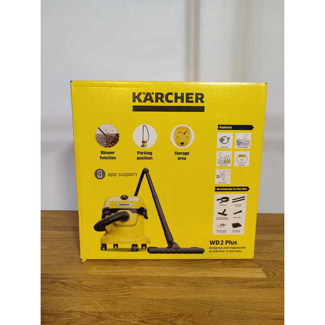 Строительный пылесос Karcher WD 2 Plus V-12 / 4 / 18 (Цвет: Yellow)