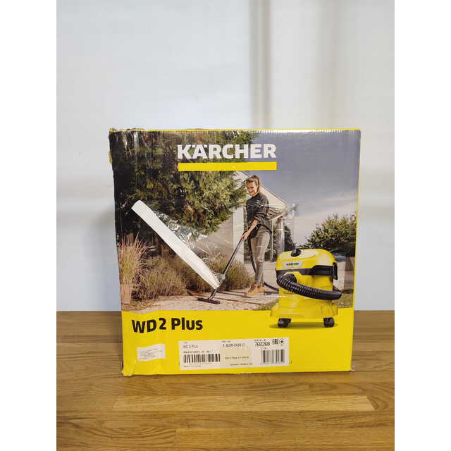Строительный пылесос Karcher WD 2 Plus V-12 / 4 / 18 (Цвет: Yellow)