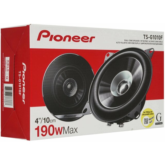 Колонки автомобильные Pioneer TS-G1010F, черный
