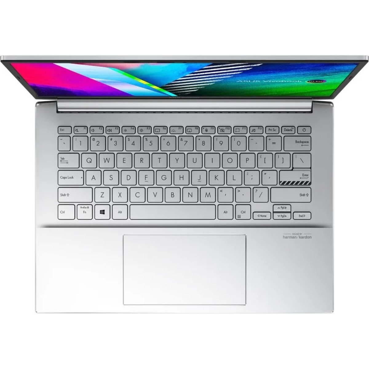 Ноутбук Asus Vivobook Pro 14 OLED K3400PA-KP112W Core i5 11300H 8Gb SSD512Gb Intel Iris Xe graphics 14 OLED WQXGA+ (2880x1800) Windows 11 blue WiFi BT Cam
