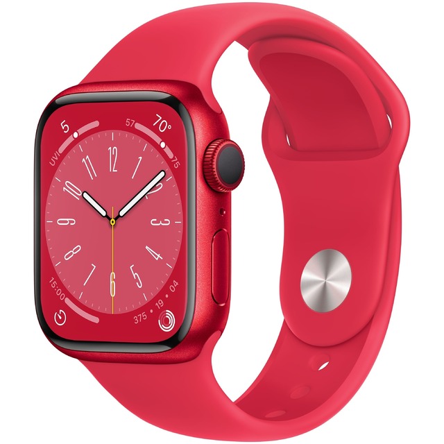 Apple Watch Series 8 41mm Cellular Aluminum Case with Sport Band (Цвет: Red)