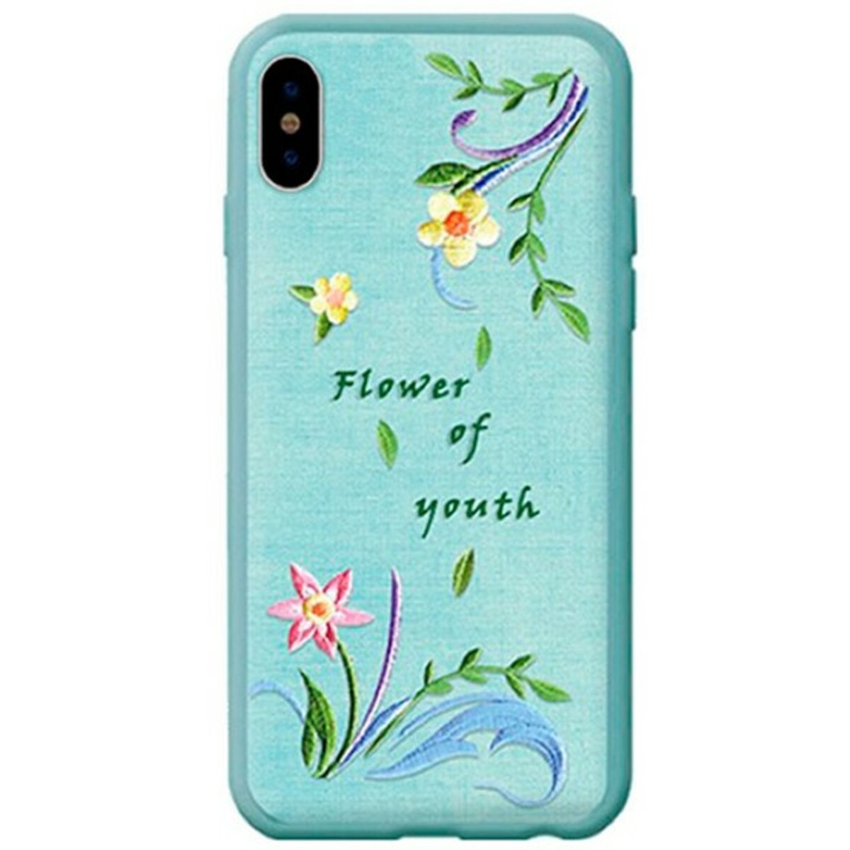 Чехол-накладка Devia Flower Embroidery Case для смартфона iPhone X / XS (Цвет: Lanzh)