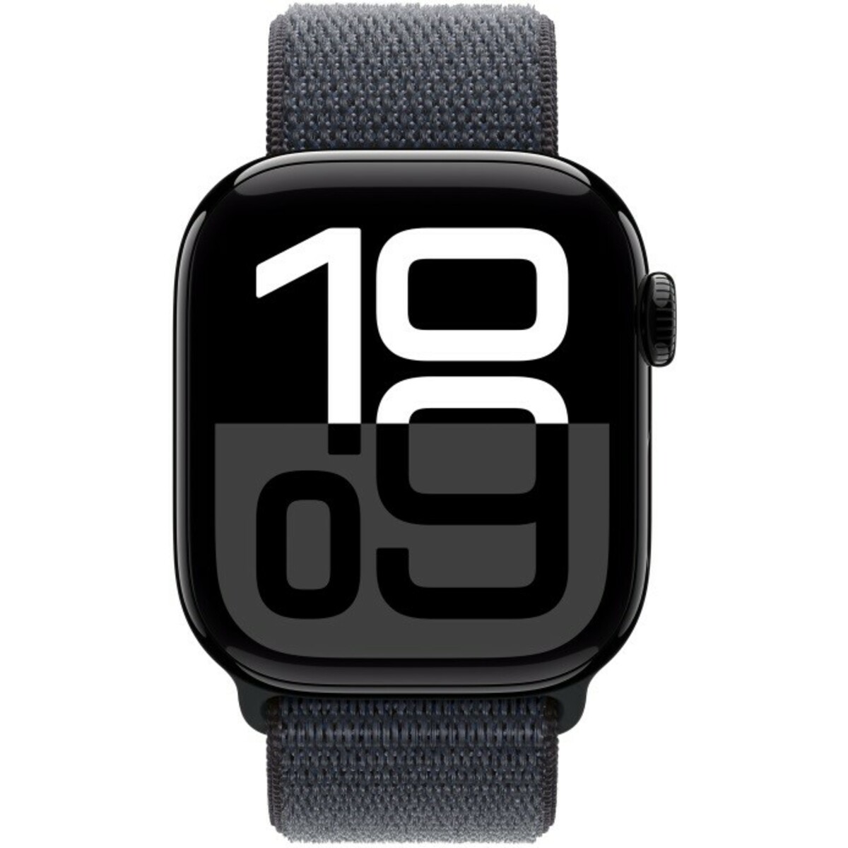 Умные часы Apple Watch Series 10 42mm Aluminum Case with Sport Loop (Цвет: Jet Black / Ink)