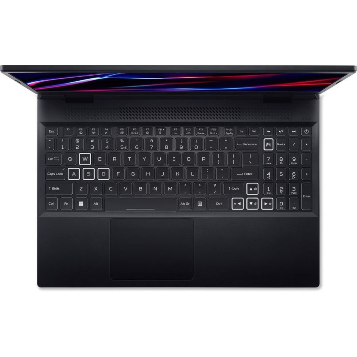 Ноутбук Acer Nitro 5 AN515-58-97QP Core i9 12900H 16Gb SSD512Gb NVIDIA GeForce RTX4060 8Gb 15.6 IPS FHD (1920x1080) / ENGKBD noOS black WiFi BT Cam (NH.QM0EM.001)