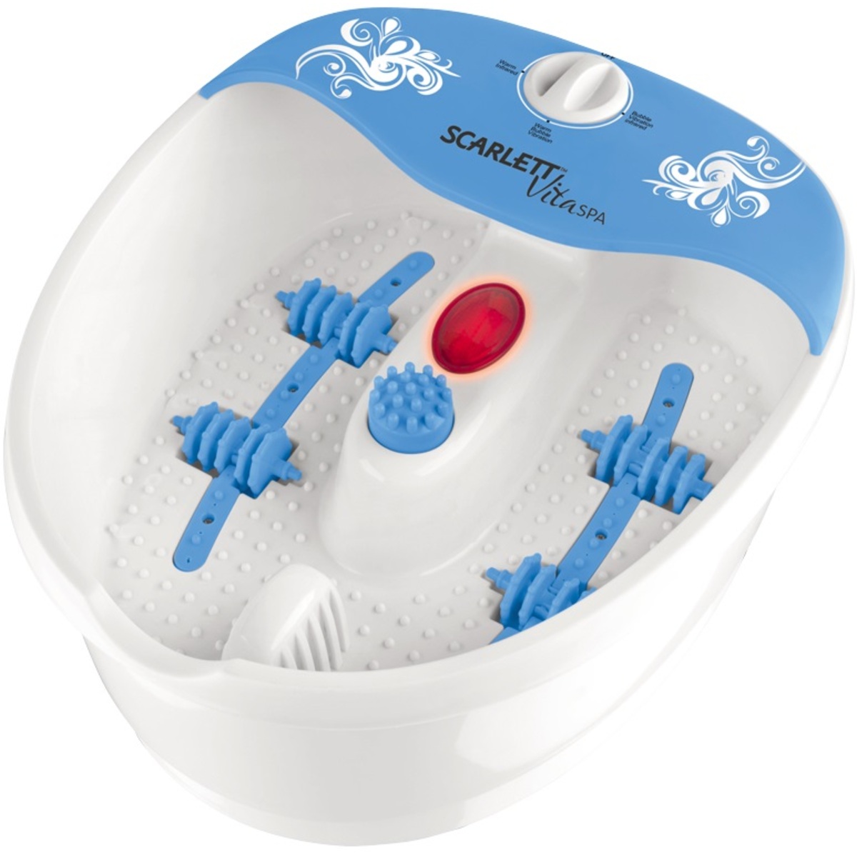 Гидромассажная ванночка для ног Scarlett SC-FM20104 (Цвет: White/Blue)