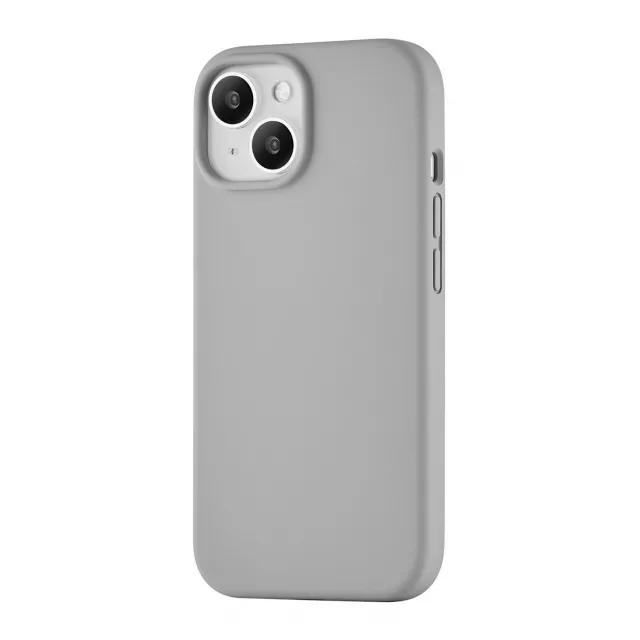 Чехол-накладка uBear Touch Mag Case для смартфона Apple iPhone 15 (Цвет: Moon Gray)