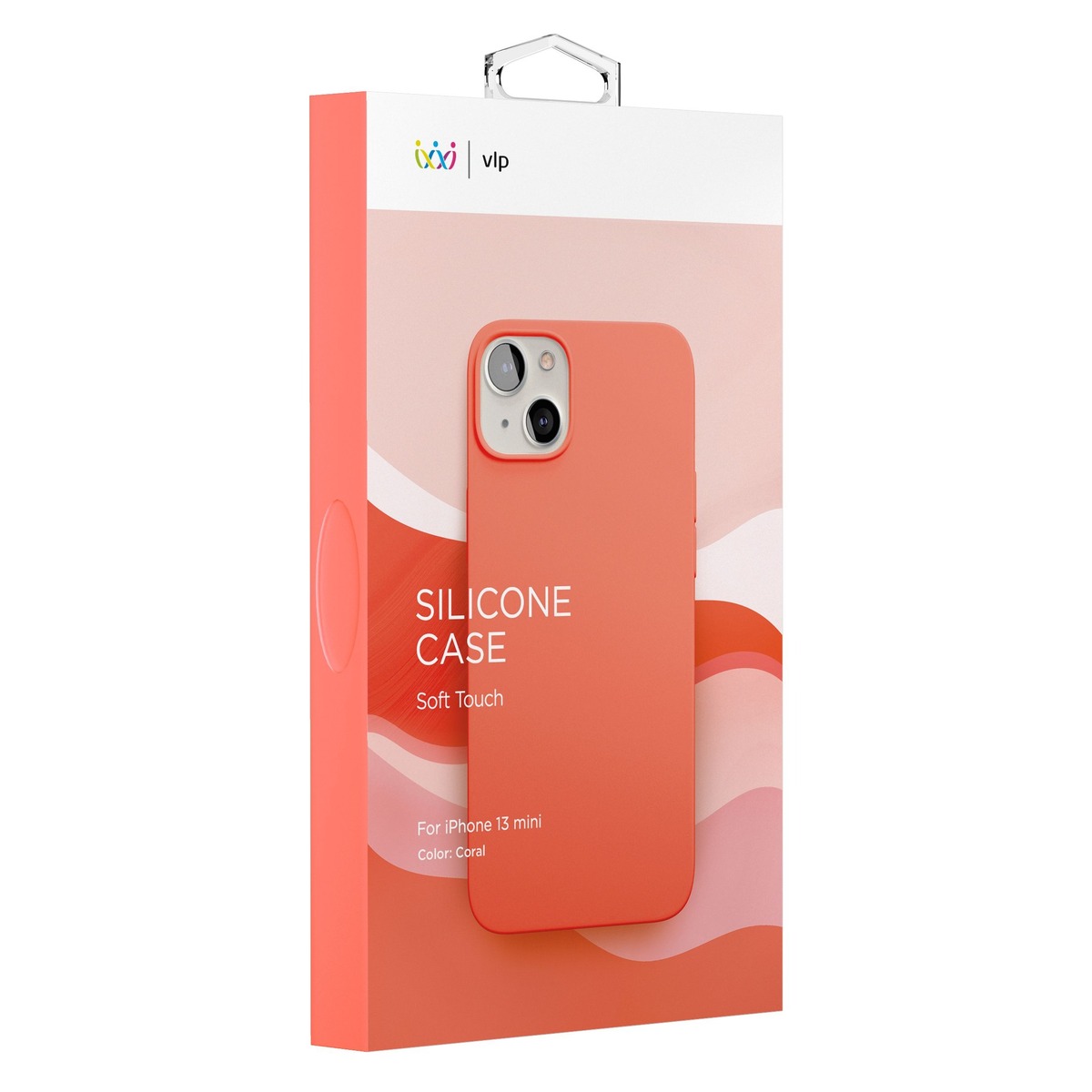 Чехол-накладка VLP Silicone Case для смартфона Apple iPhone 13 mini (Цвет: Coral)