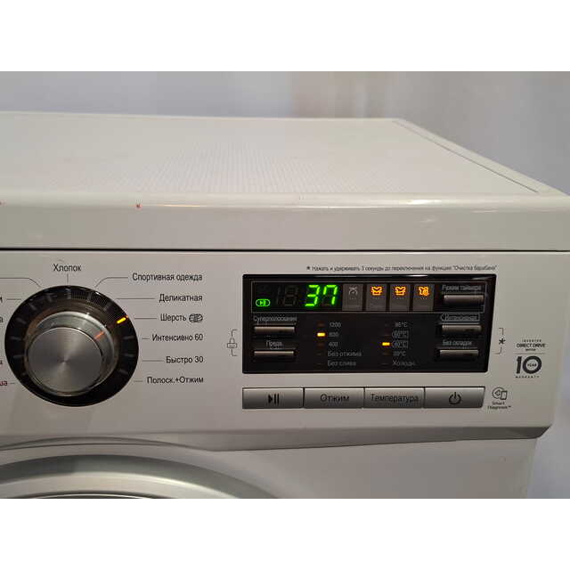 Стиральная машина LG F1296HDS1, белый Стиральная машина LG F1296HDS1, белый