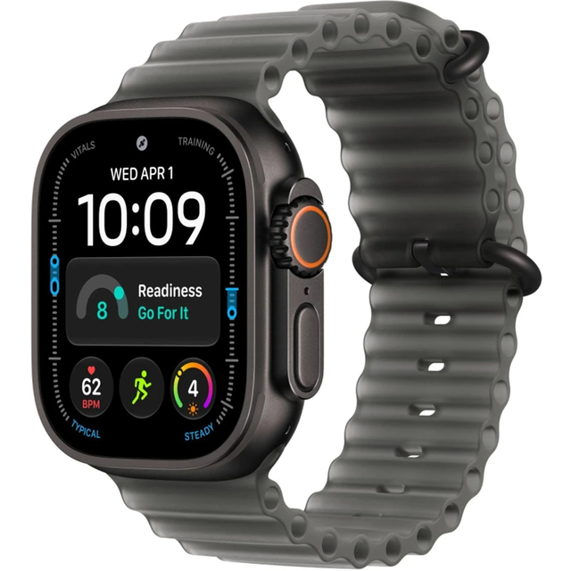 Умные часы Apple Watch Ultra 4 49mm Titanium Case with Ocean Band (Цвет: Black / Translucent Black)