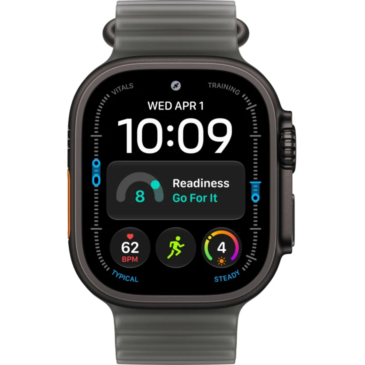 Умные часы Apple Watch Ultra 4 49mm Titanium Case with Ocean Band (Цвет: Black/Translucent Black)